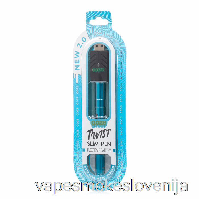 Vape Slovenija Ooze Slim Twist Pen 2.0 Flex Temp Baterija Safirno Modra